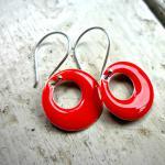 Lady in red. Red Enameled a..