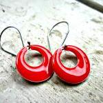 Lady in red. Red Enameled a..