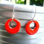 Lady in red. Red Enameled a..
